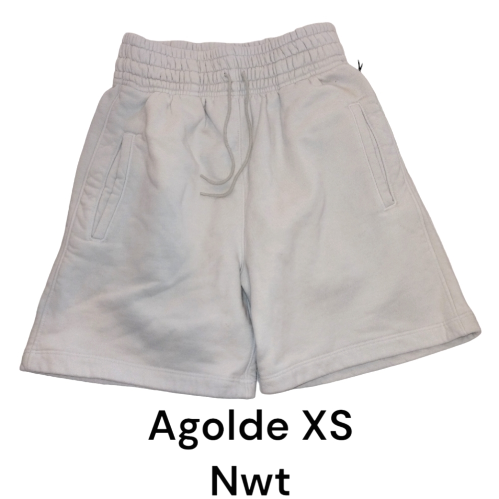 AGolde Boxing Shorts XS white 26w nwt